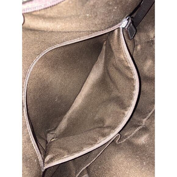 COACH F19816 LARGE TAN, BROWN PVC SIGNATURE PRINT HANDBAG - Picture 15 of 16